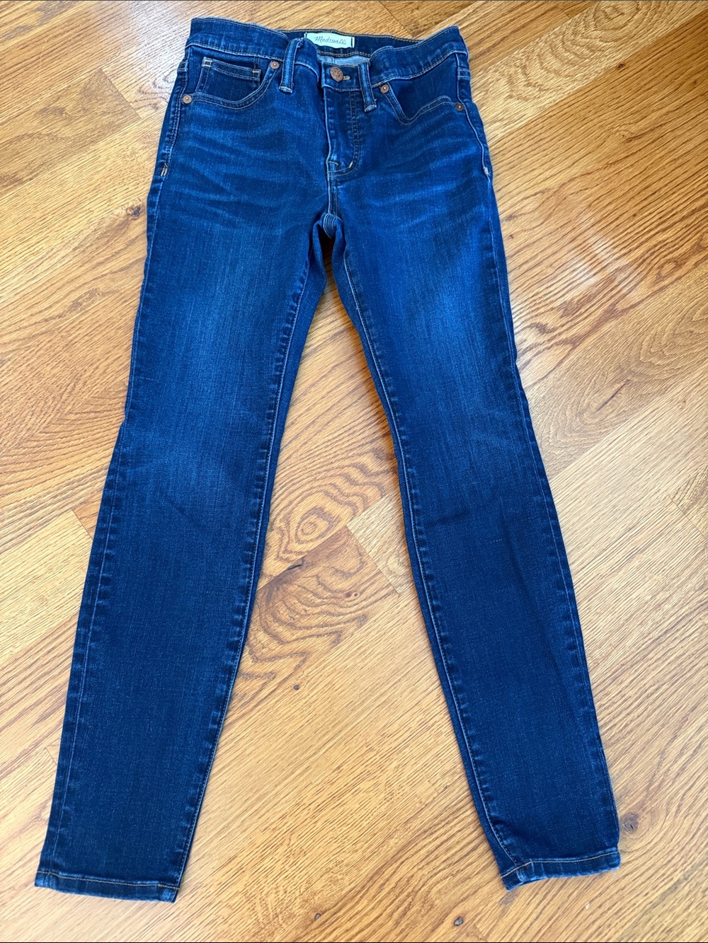 Madewell 9” High Rise Skinny Jeans Womens 26P Petite Dark Wash Stretch